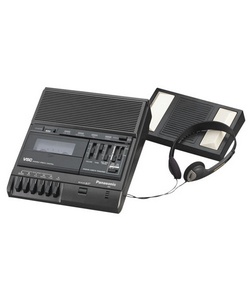 Panasonic RR830 Standard Cassette Transcriber / Recorder - Black
