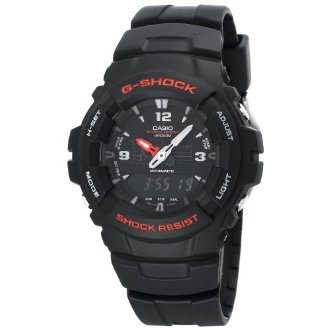 Casio Black Resin Ana-Digi G-Shock Watch G100-1BV