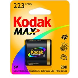 Kodak MAX K223KLA-1 Lithium Photo Battery