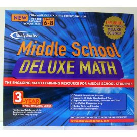 MATHSOFT MATHSOFT Study Works Middle School Math Deluxe
