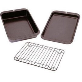 Nordic Ware 3-Piece Toaster Oven Grill and Bake Set