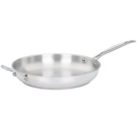 Cuisinart Chef's Classic Stainless 12-Inch Open Skillet with Helper Handle