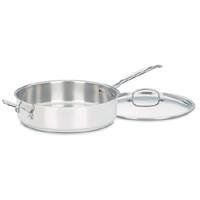 Cuisinart Chef's Classic Stainless 5-1/2-Quart Sauté Pan with Helper Handle and Cover