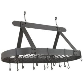 Old Dutch 36-by-18-Inch Oval Pot Rack, Graphite