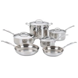 Cuisinart Chef's Classic Stainless 10-Piece Cookware Set #77-10