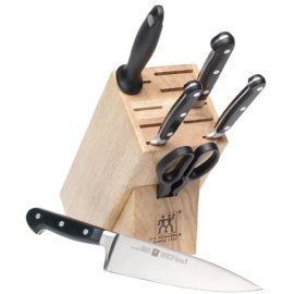 Henckels Pro S High-Carbon Stainless-Steel 7-Piece Knife Set with Block