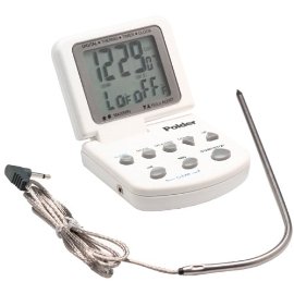 Polder Cooking Thermometer with Timer & Clock