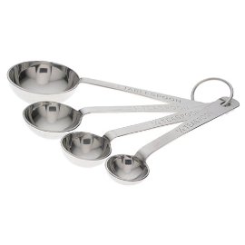 Amco 4-Piece Stainless-Steel Measuring Spoon Set