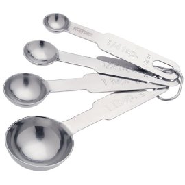 Hoffritz 4-Piece Stainless Steel Measuring Spoon Set