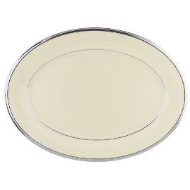 Lenox Solitaire 16-Inch Platinum-Banded Fine China Oval Platter