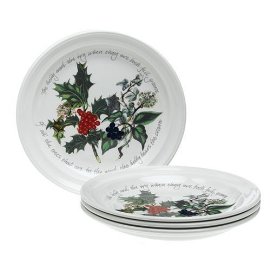 Portmeirion Holly and Ivy Salad Plate, Set of 6
