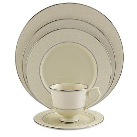 Lenox Pearl Innocence Platinum-Banded Fine China 5-Piece Place Setting