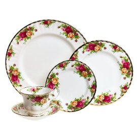 Royal Albert Old Country Roses 5-Piece Dinnerware Place Setting, Service for 1
