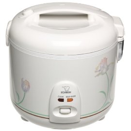 Zojirushi NSRNC-18A Automatic Rice Cooker and Warmer with Floral Imprint