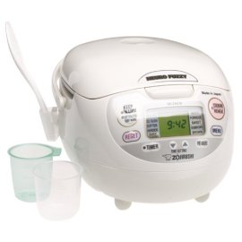 Zojirushi NS-ZCC10 5-1/2-Cup Neuro Fuzzy Rice Cooker and Warmer