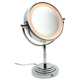 Conair BE4R Classique Double-Sided Lighted Makeup Mirror with 5x Magnification