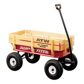 Radio Flyer All-Terrain Steel and Wooden Wagon
