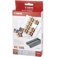 Canon KC-18IL Color Ink and Label Set