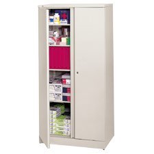 HON(R) Easy-To-Assemble Adjustable-Shelf Storage Cabinet, 4 Shelves, 72"H x 36"W x 18"D, Putty