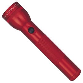 Mag Instrument S2D036 Red Heavy-Duty 2 D-Cell Flashlight