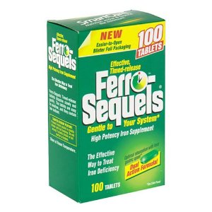 Ferro-Sequels High Potency Iron Supplement Tablets - 100 ea