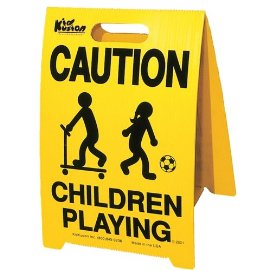 Caution Children Playing Signs - 2 Pack