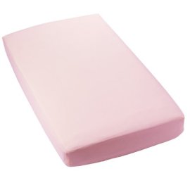 Secure-Fit Pink Crib Sheet - Set of 2