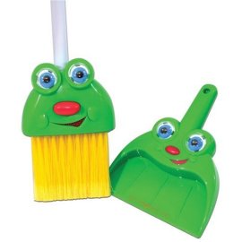 Silly Sam Talking Broom with Dust Pan
