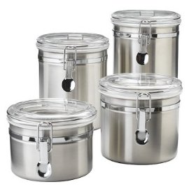 Stainless Steel 4-pc. Canister Set