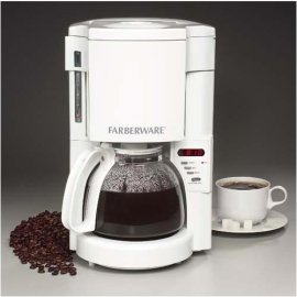 Farberware 10 Cup Programmable Coffeemaker - White