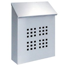 Decorative Standard Vertical Mailbox -- Stainless Steel