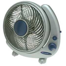 Soleus Air FTY-25 10-Inch Wall Mountable Table Fan - Silver and Blue