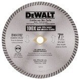 DEWALT DW4702 7 Continuous Rim Industrial Dry Cut Diamond Blade
