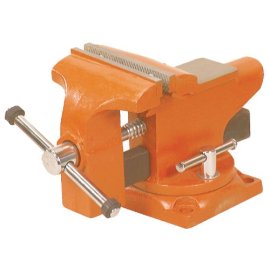 Adjustable Clamp 24545 Pony Light-Duty Bench Vise with Swivel Base