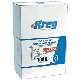 Kreg SML-C125 1-1/4 #7 Coarse Screw (1000-Pack)