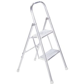 Werner 244 Aluminum Utility Ladder, 200 Pound Rated