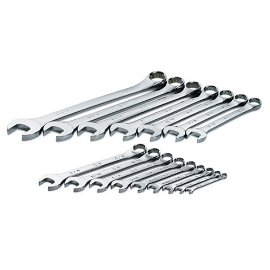SK 86014 16 Piece SuperKrome Fractional Combination Wrench Set