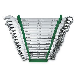 SK 86265 15 Piece Metric Combination Wrench Set