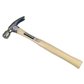Vaughan 999L 20-Ounce Professional Framing Hammer, Smooth Face, Longer White Hickory Handle, 16" Long.