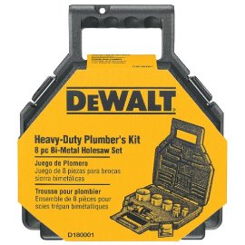 DEWALT D180001 Standard Plumber's Bi-metal Holesaw Kit