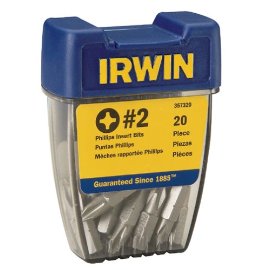IRWIN 357120 #2 Drywall Bits in Pro-Pak Container (20 Pieces)