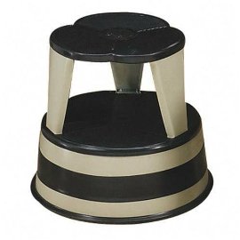 Kik-Step Step Stool with Safety Casters, 500 Pound Capacity, Beige CRA100119