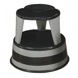 Kik-Step Step Stool with Safety Casters, 500 Pound Capacity, Gray CRA100182