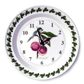 Portmeirion Pomona Earthenware 10-Inch Kitchen Wall Clock
