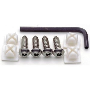 License Plate Locking Fasteners, Domestic Models, Stainless Steel