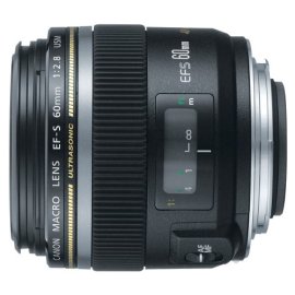 Canon EF-S 60mm f/2.8 Macro USM Digital SLR Lens for Digital EOS Rebel Cameras (0284B002)