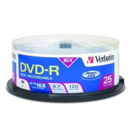 Verbatim 16x DVD-R 4.7 GB Discs