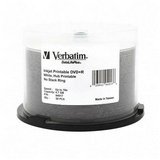 Verbatim DVD+R 4.7GB 16X DataLifePlus, White Inkjet Printable, Hub Printable, 50pk Spindle