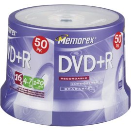 Memorex DVD+R 16x 4.7GB 50 Pack Spindle