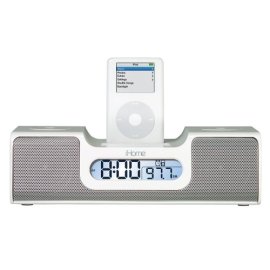 iHome iH5 Clock Radio for iPod - White